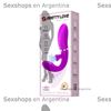 Vibradora de punto G con succionador de clitoris y carga USB